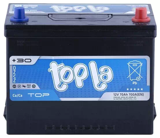 Автомобильный аккумулятор TOPLA Top 70Ah 700A оп