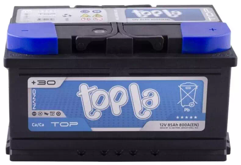Автомобильный аккумулятор TOPLA Top 85Ah 800A оп низкий